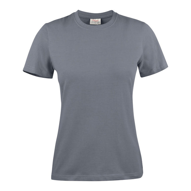 Steel Grey - Front - Printer Womens-Ladies Light T-Shirt