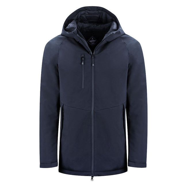 Navy - Front - James Harvest Mens Winchester Padded Jacket