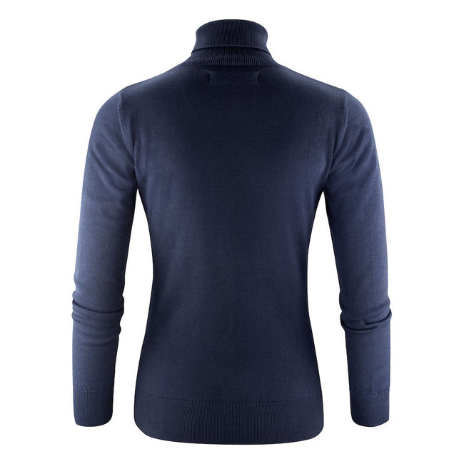 Navy - Back - Harvest Womens-Ladies Ashland Turtle Neck Pullover