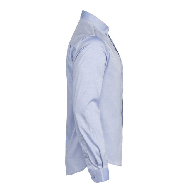 Blue - Side - James Harvest Mens Redding Formal Shirt