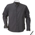 Gray - Front - James Harvest Mens Redding Formal Shirt