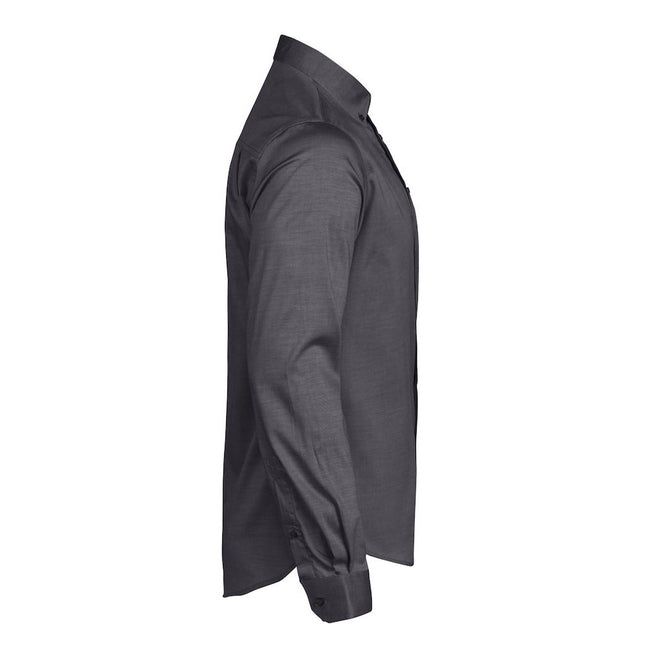 Gray - Side - James Harvest Mens Redding Formal Shirt