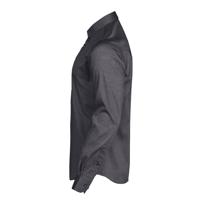 Gray - Lifestyle - James Harvest Mens Redding Formal Shirt