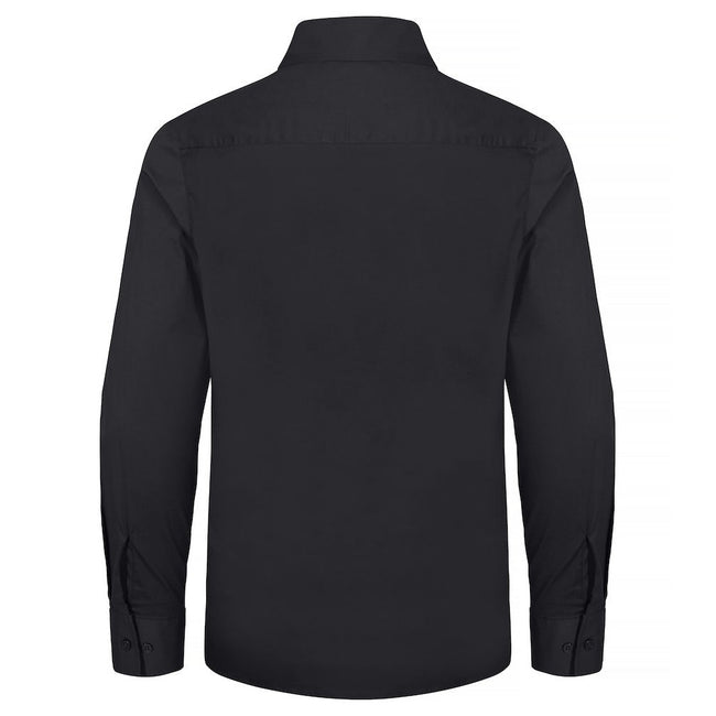 Black - Back - Clique Mens Stretch Formal Shirt