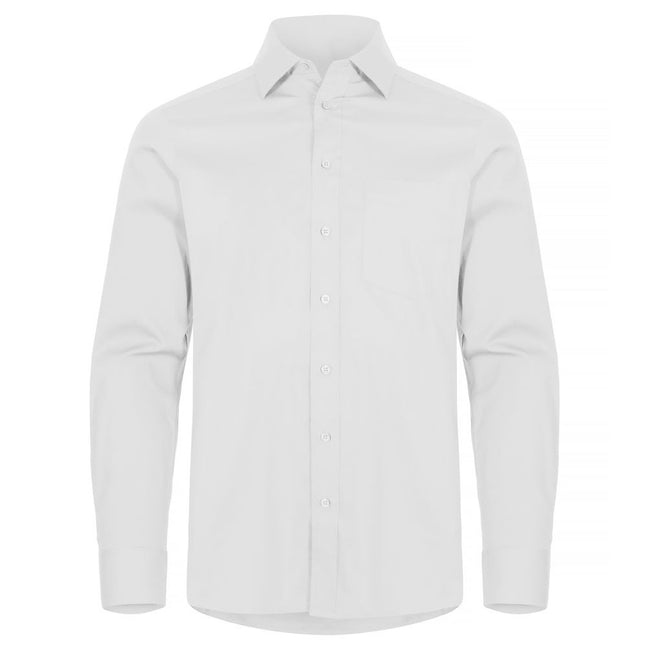 White - Front - Clique Mens Stretch Formal Shirt