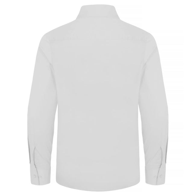 White - Back - Clique Mens Stretch Formal Shirt