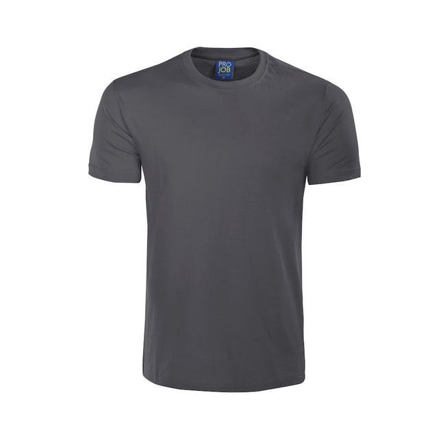 Gray - Front - Projob Mens T-Shirt