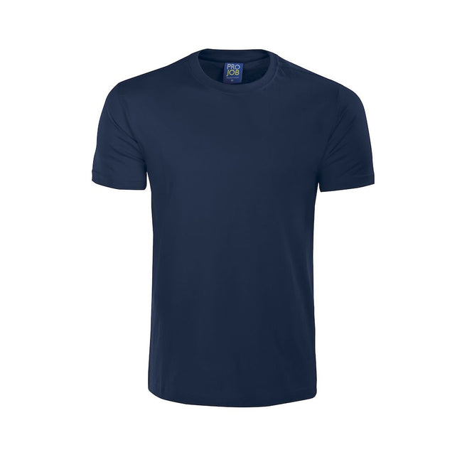 Navy - Front - Projob Mens T-Shirt