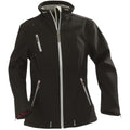 Black - Front - James Harvest Womens-Ladies Savannah Soft Shell Jacket