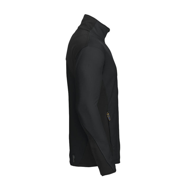 Black - Side - Projob Mens Micro Jacket