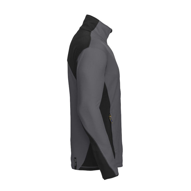 Gray - Side - Projob Mens Micro Jacket