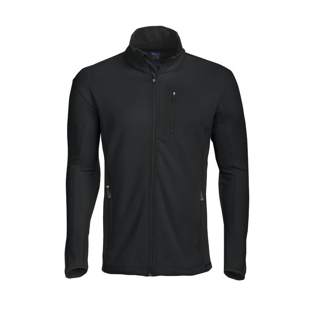 Black - Front - Projob Mens Micro Jacket