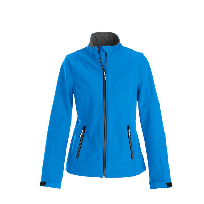Ocean Blue - Front - Printer Womens-Ladies Trial Soft Shell Jacket
