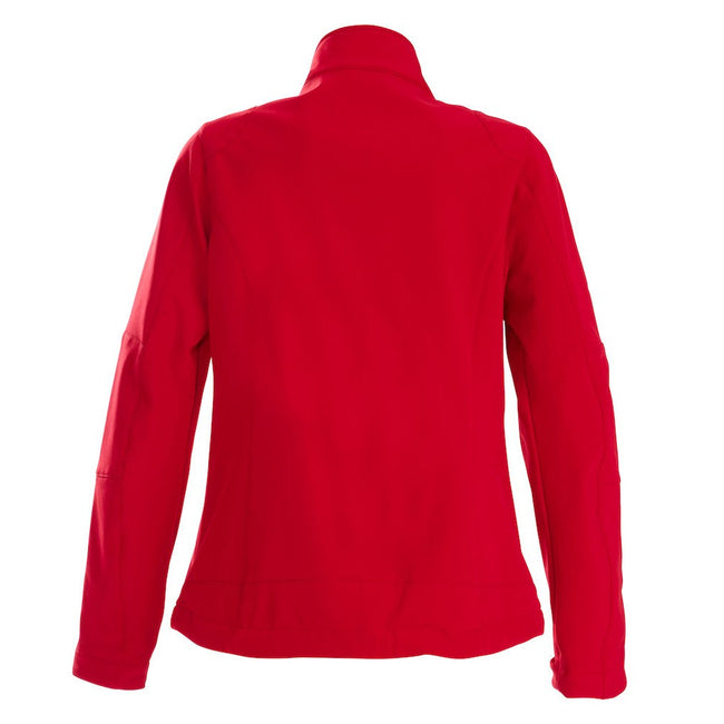 Red - Back - Printer Womens-Ladies Trial Soft Shell Jacket