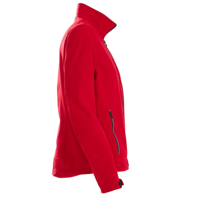 Red - Side - Printer Womens-Ladies Trial Soft Shell Jacket