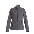 Steel Grey - Front - Printer Womens-Ladies Trial Soft Shell Jacket