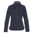 Navy - Front - Printer Womens-Ladies Trial Soft Shell Jacket