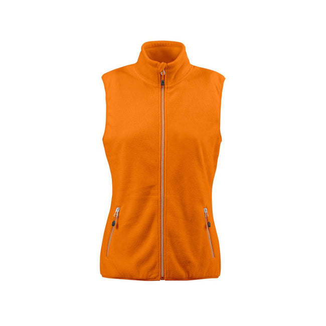 Orange - Front - Printer RED Womens-Ladies Sideflip Body Warmer