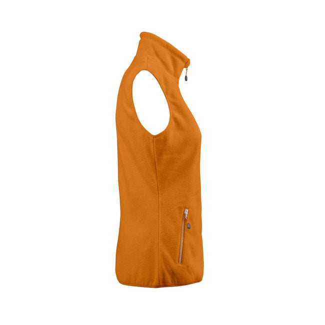 Orange - Side - Printer RED Womens-Ladies Sideflip Body Warmer