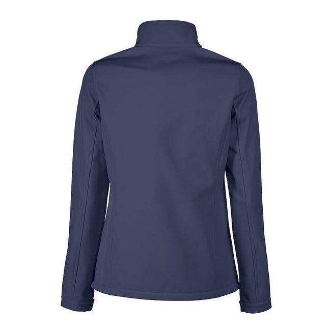 Navy - Back - Printer RED Womens-Ladies Vert Soft Shell Jacket
