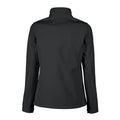 Black - Back - Printer RED Womens-Ladies Vert Soft Shell Jacket