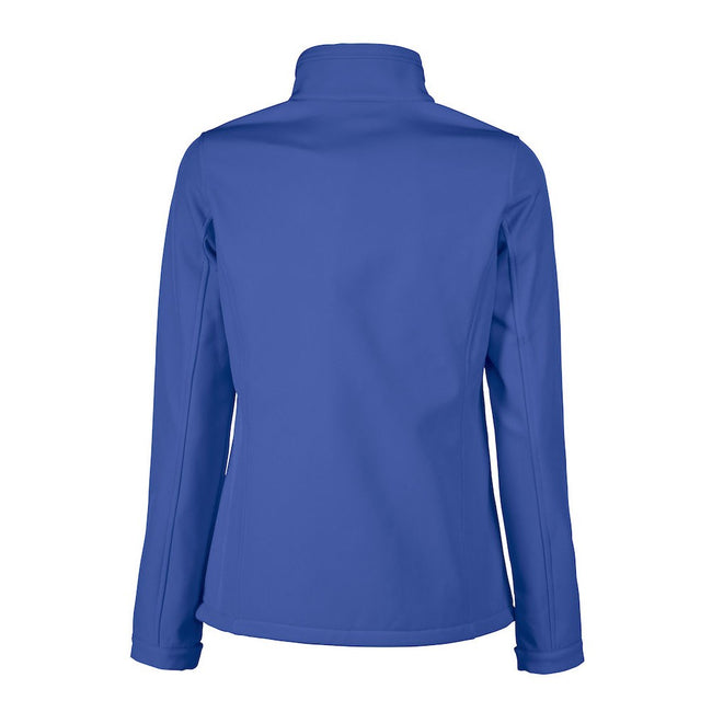 Blue - Back - Printer RED Womens-Ladies Vert Soft Shell Jacket