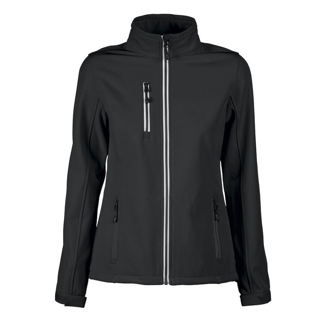 Black - Front - Printer RED Womens-Ladies Vert Soft Shell Jacket