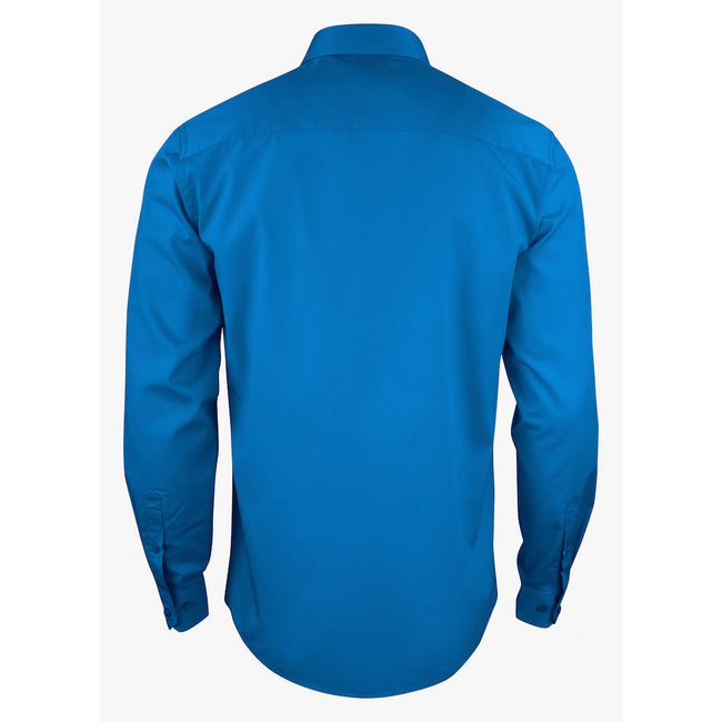 Ocean Blue - Back - Printer Mens Point Formal Shirt