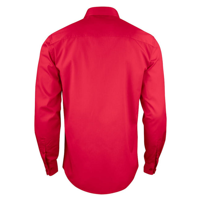 Red - Back - Printer Mens Point Formal Shirt