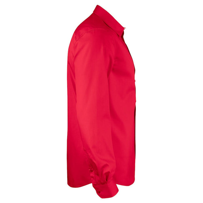 Red - Side - Printer Mens Point Formal Shirt
