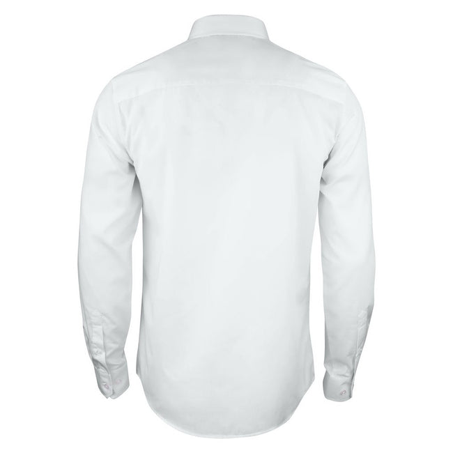White - Back - Printer Mens Point Formal Shirt