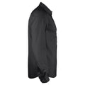 Black - Side - Printer Mens Point Formal Shirt