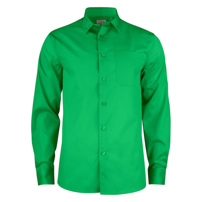Fresh Green - Front - Printer Mens Point Formal Shirt