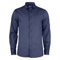Navy - Front - Printer Mens Point Formal Shirt