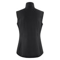 Black - Back - Printer Womens-Ladies Trial Softshell Vest