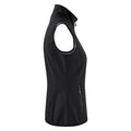 Black - Side - Printer Womens-Ladies Trial Softshell Vest