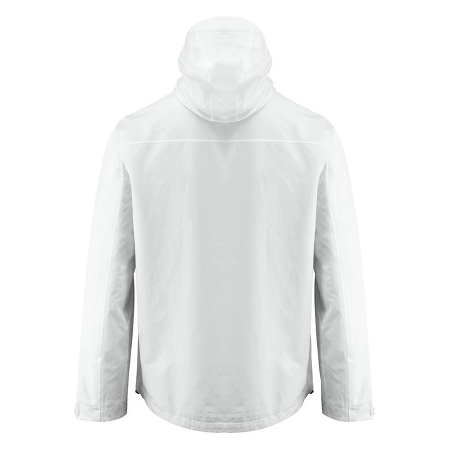 White - Back - Printer Mens Hiker Jacket