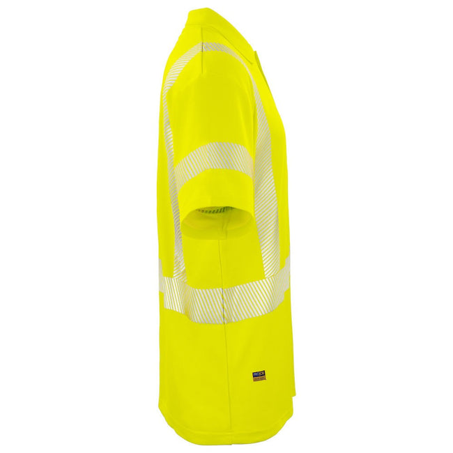 Yellow - Lifestyle - Projob Mens Reflective Polo Shirt
