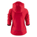Red - Back - Printer Womens-Ladies Karting Soft Shell Jacket