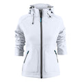 White - Front - Printer Womens-Ladies Karting Soft Shell Jacket