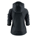 Black - Back - Printer Womens-Ladies Karting Soft Shell Jacket