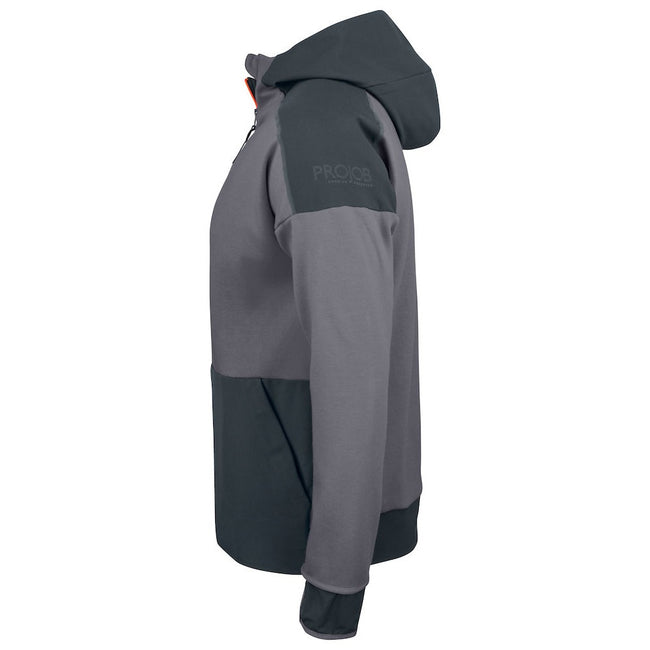 Gray - Lifestyle - Projob Mens Hooded Jacket