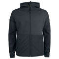Black - Front - Projob Mens Hooded Jacket