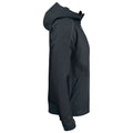 Black - Side - Projob Mens Hooded Jacket
