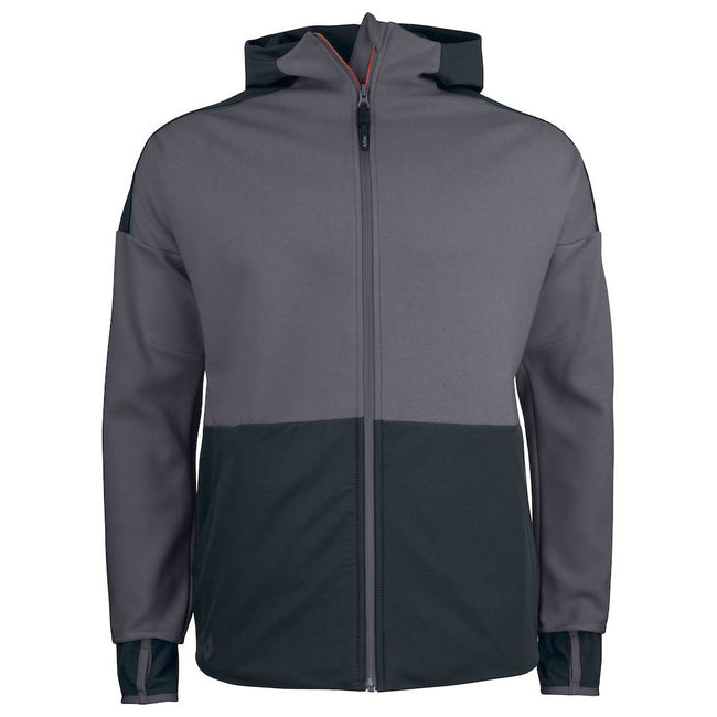 Gray - Front - Projob Mens Hooded Jacket
