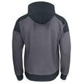 Gray - Back - Projob Mens Hooded Jacket