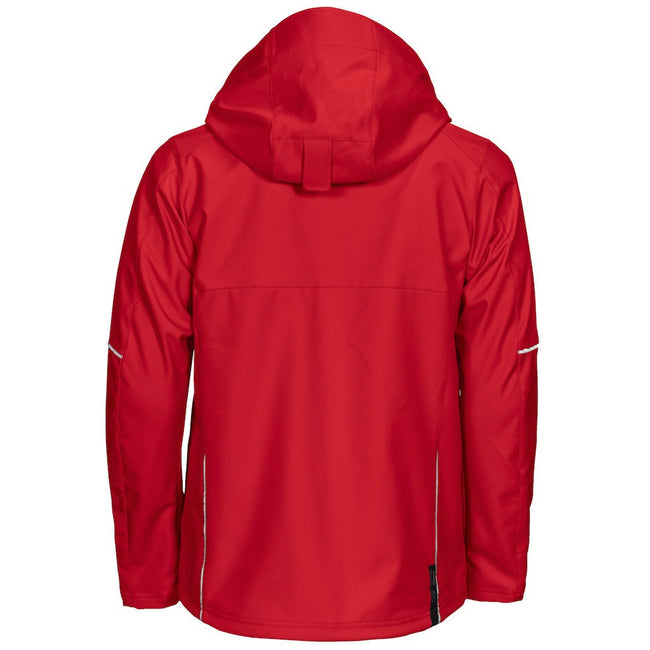 Red - Back - Projob Mens Functional Jacket
