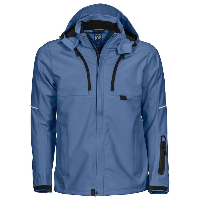 Sky Blue - Front - Projob Mens Functional Jacket