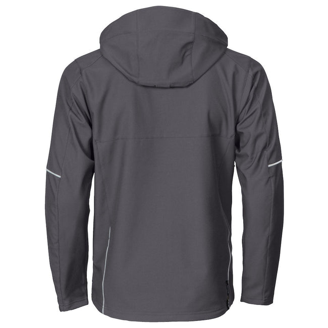 Gray - Back - Projob Mens Functional Jacket