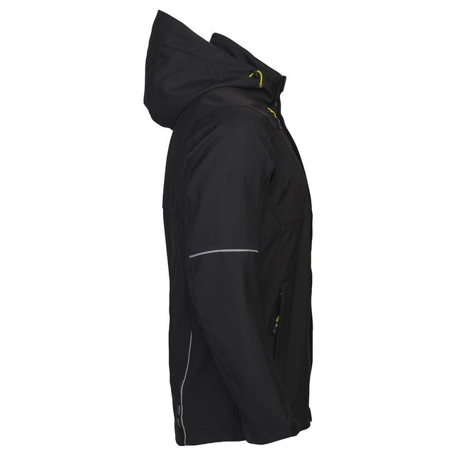 Black - Side - Projob Mens Functional Jacket